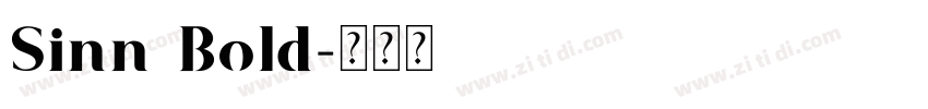 Sinn Bold字体转换